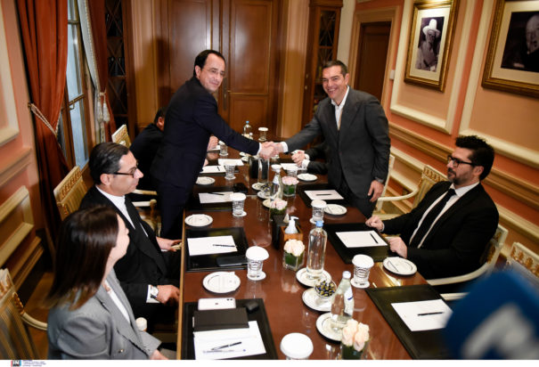 Συνάντηση Τσίπρα- Χριστοδουλίδη