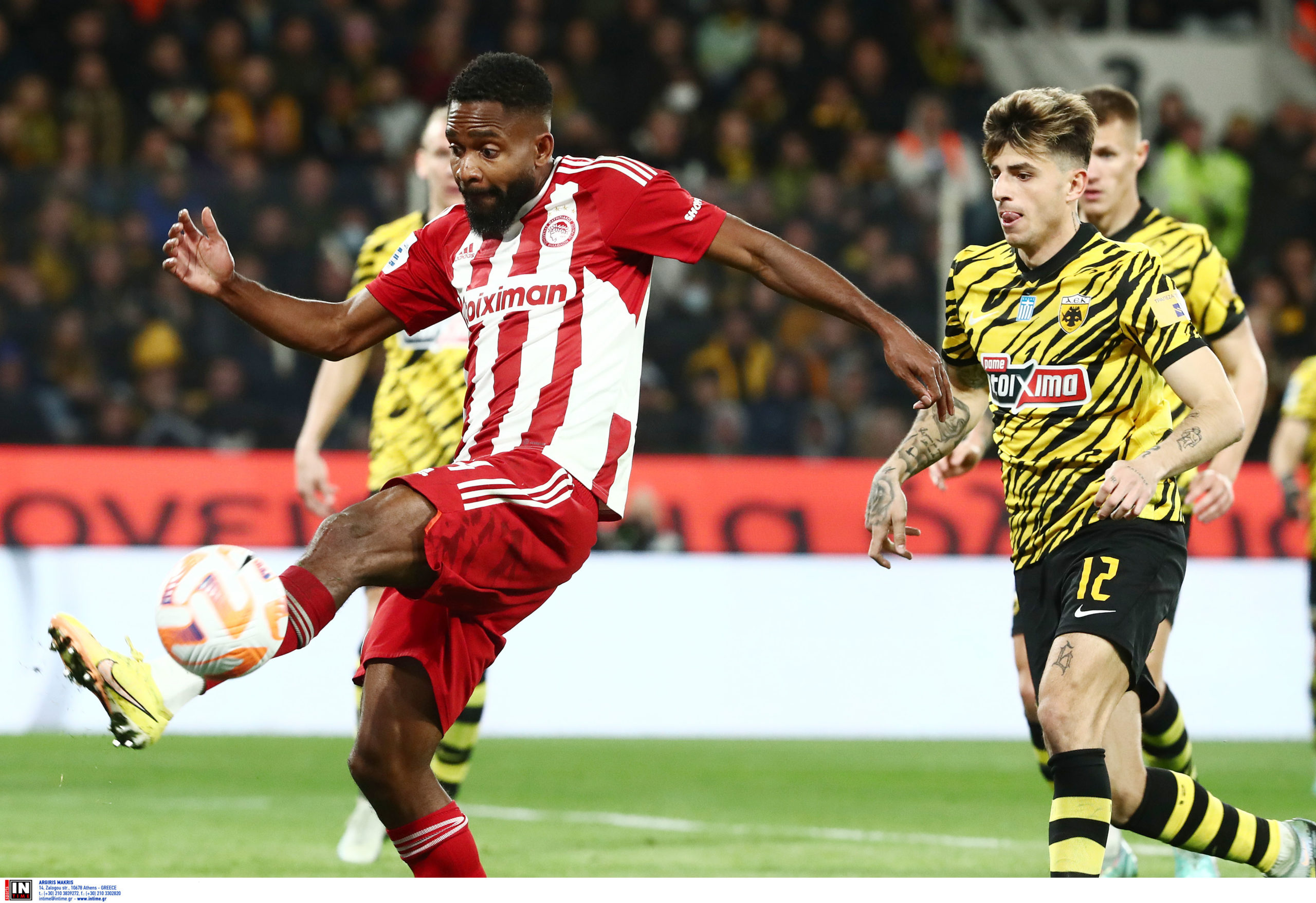 ΑΕΚ – Ολυμπιακός 1-3: «Άλωσαν» την OPAP Arena οι «ερυθρόλευκοι»