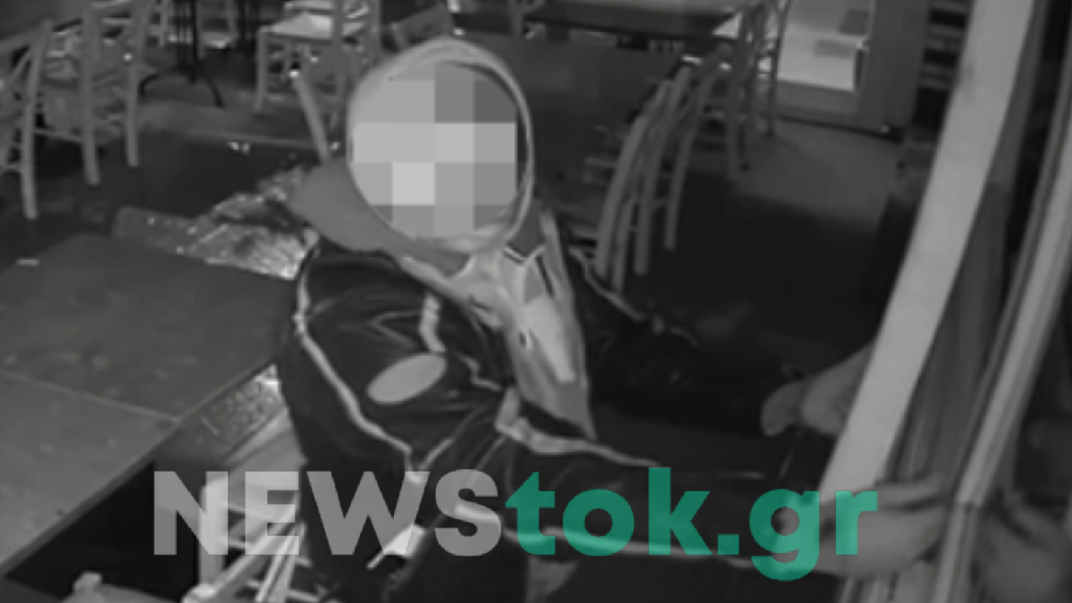 Βίντεο Ντοκουμέντο: Απόπειρα διάρρηξης σε ψητοπωλείο στο Φάληρο