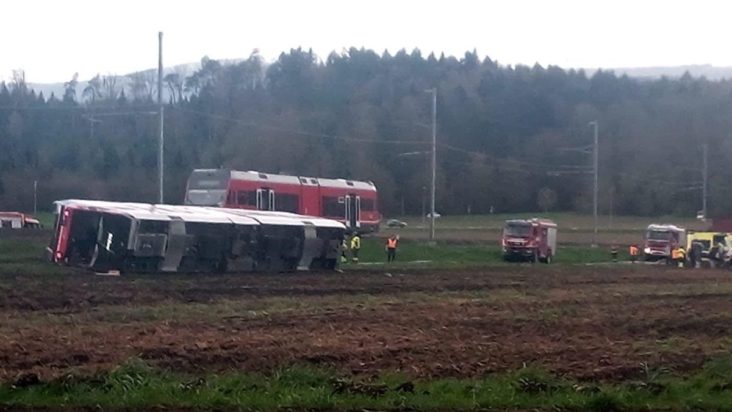 Ελβετία Εκτροχιασμός τρένου