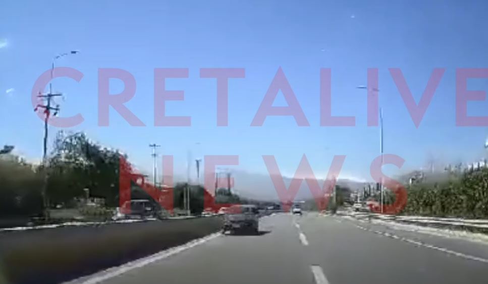 Κρήτη: Οδηγούσε ανάποδα στην Εθνική Οδό – Παραλίγο να γίνει μετωπική – Δείτε ΒΙΝΤΕΟ