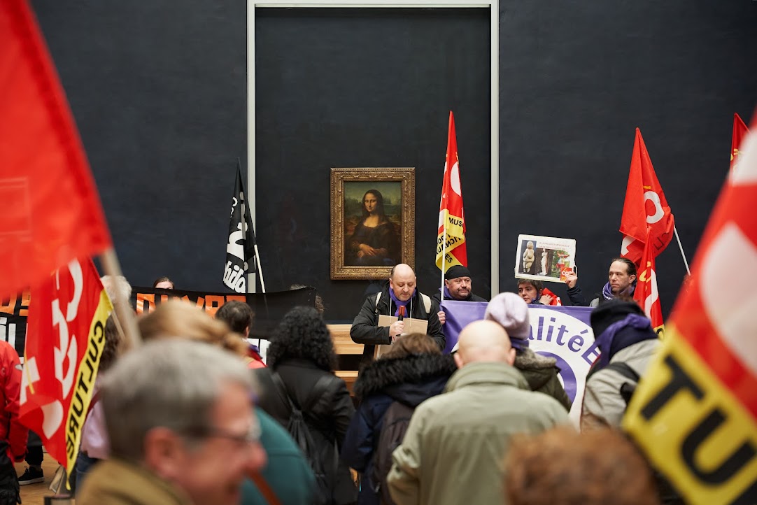 Γαλλία: Η Μόνα Λίζα στις διαδηλώσεις για το όριο συνταξιοδότησης