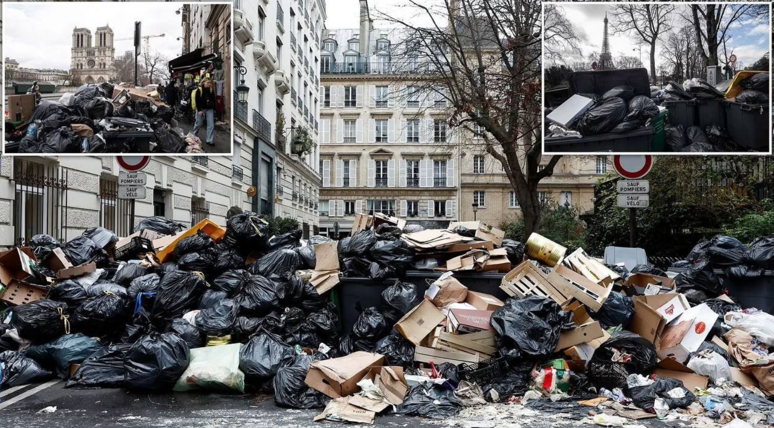 Γέμισε σκουπίδια το Παρίσι