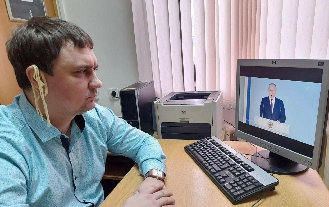 Ρωσία πολιτικός μακαρόνια Πούτιν