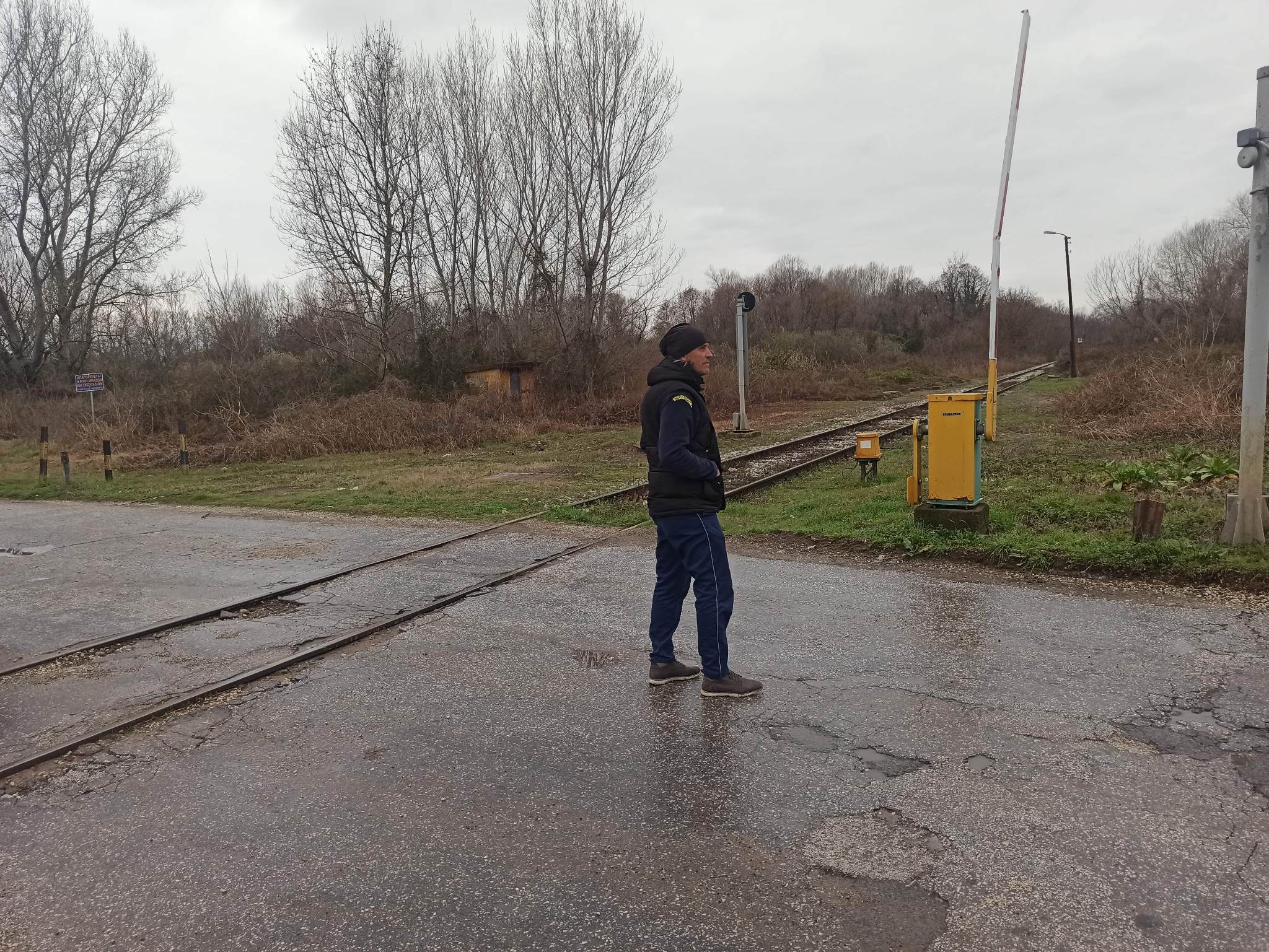Σέρρες σιδηροδρομική διάβαση σεκιούριτι
