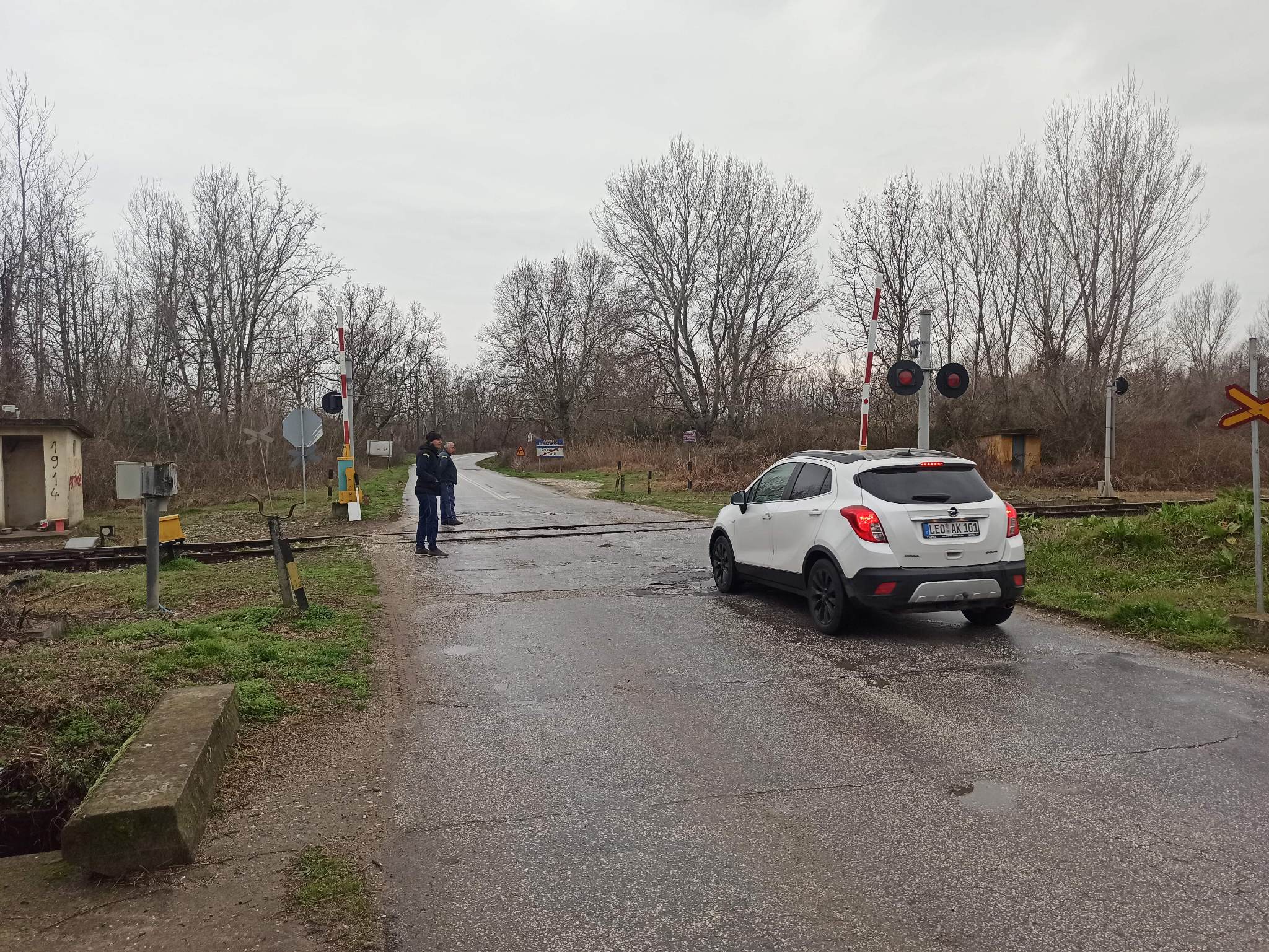 Σέρρες σιδηροδρομική διάβαση σεκιούριτι