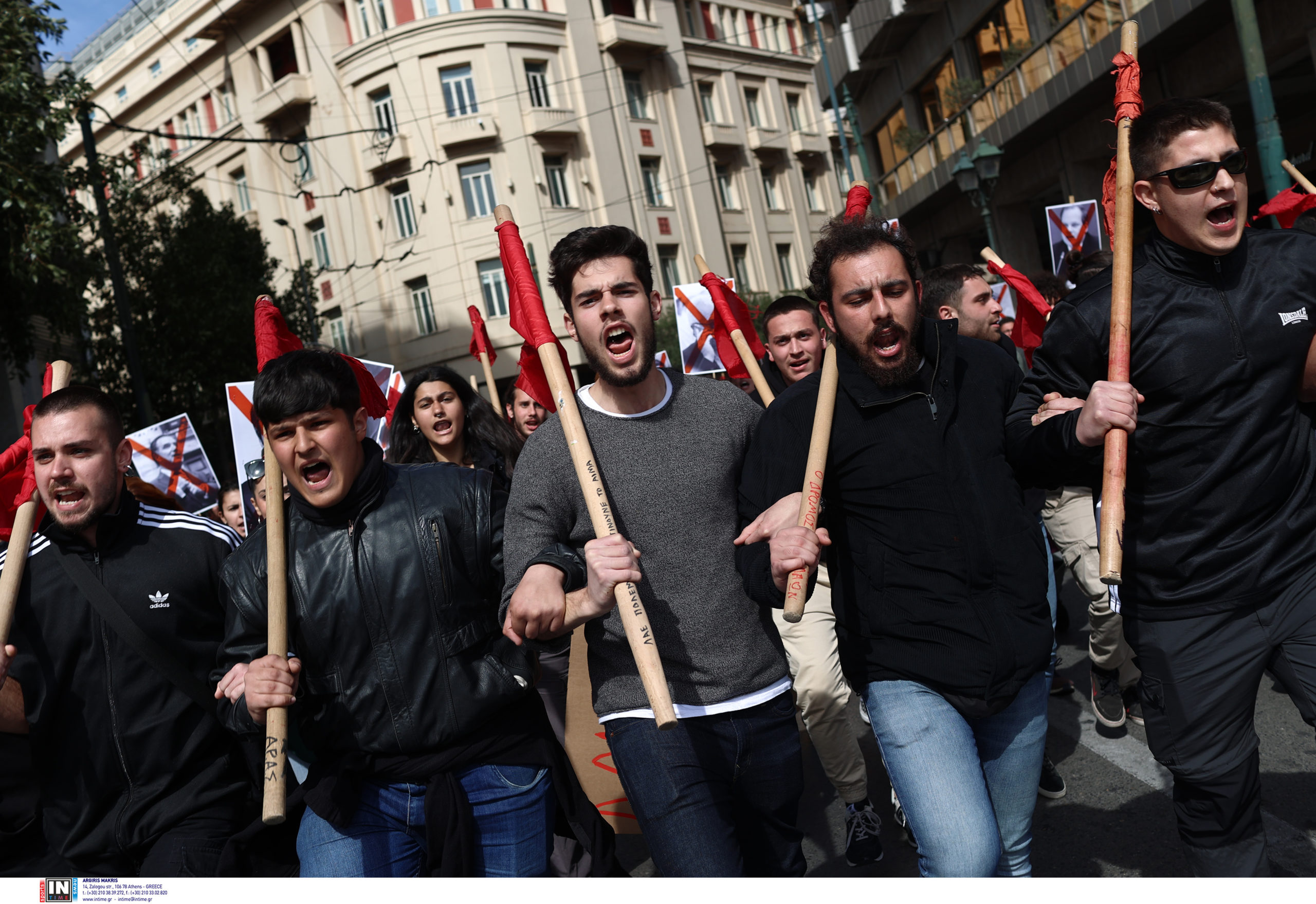Τέμπη Πορεία φοιτητών Αθήνα