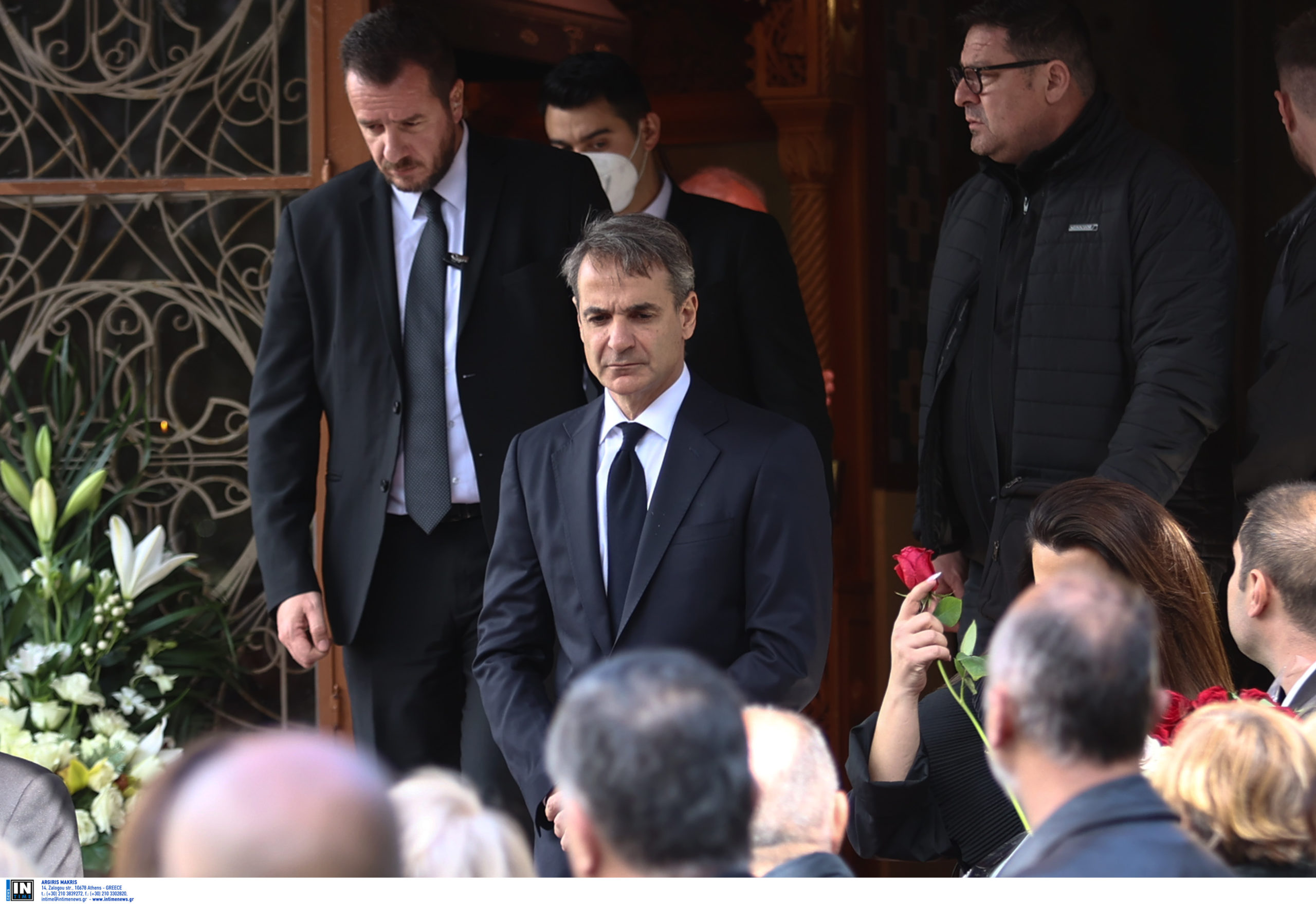 Τέμπη κηδεία μηχανοδηγός Μητσοτάκης