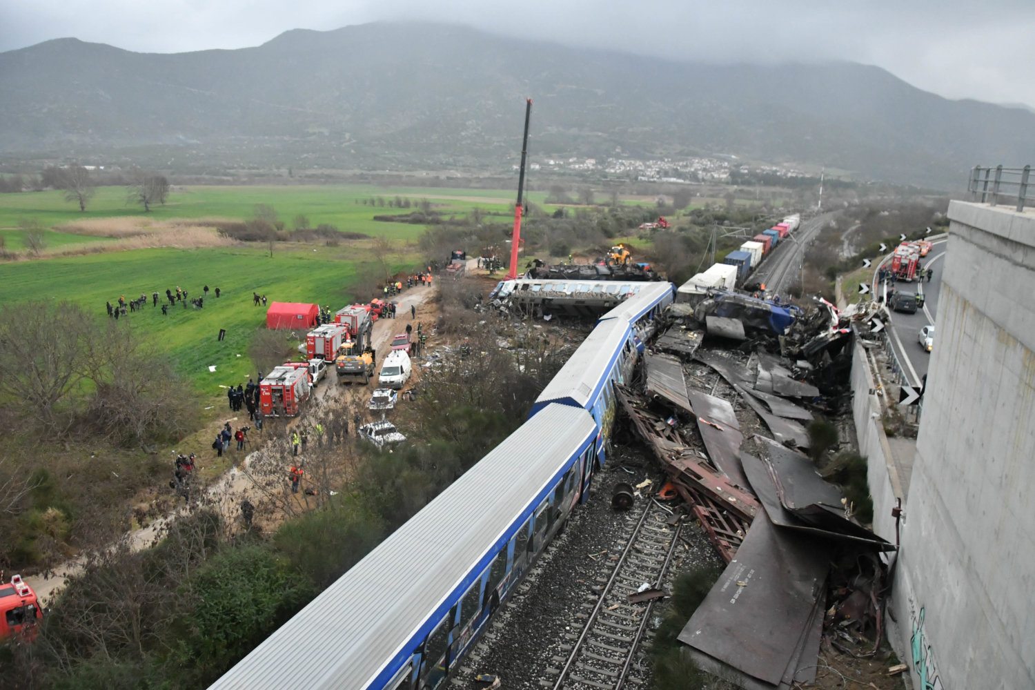 Σύγκρουση τρένων στα Τέμπη