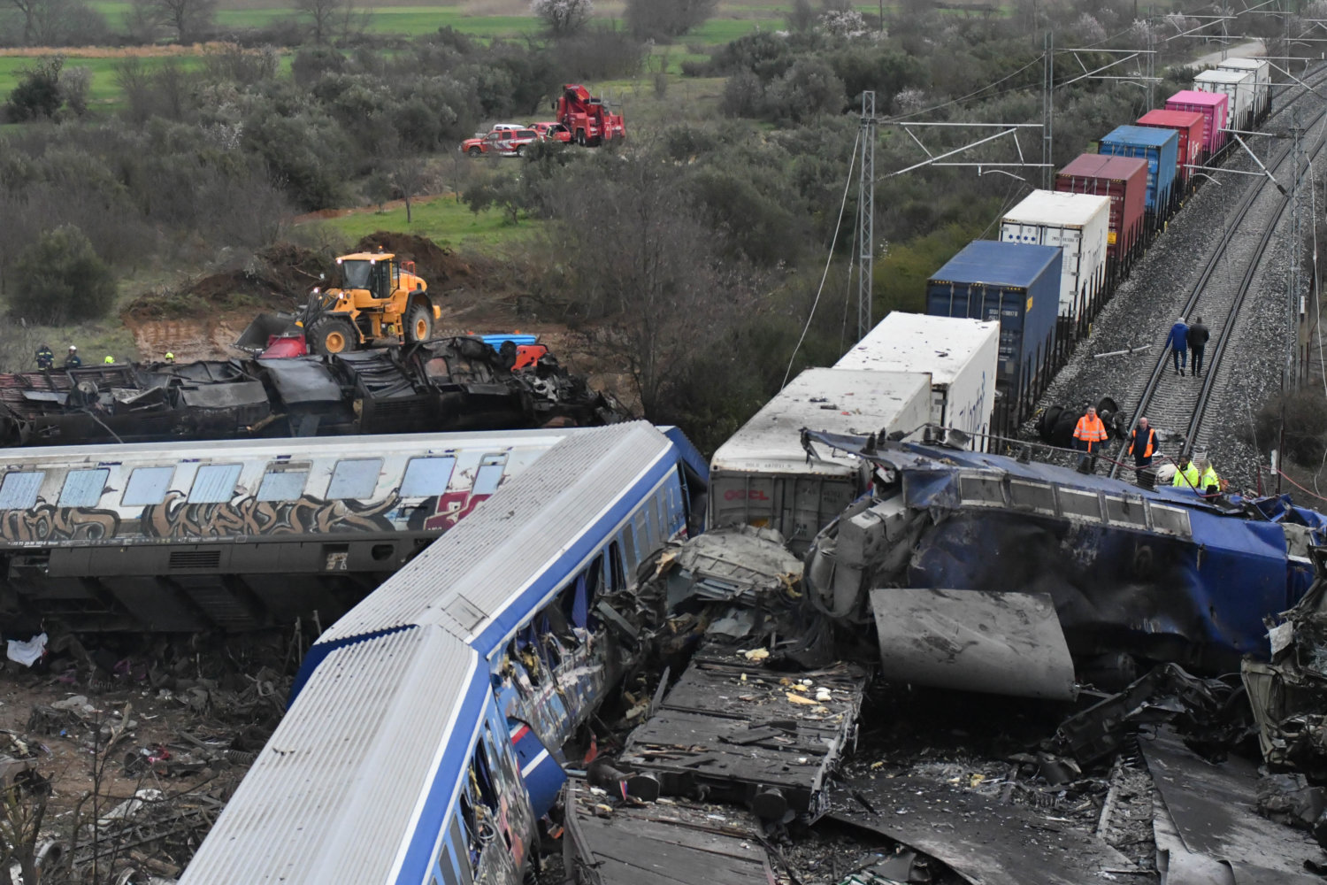 Φονική σύγκρουση στα Τέμπη