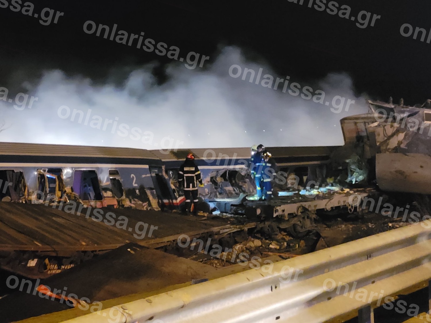 Τέμπη σύγκρουση τρένων