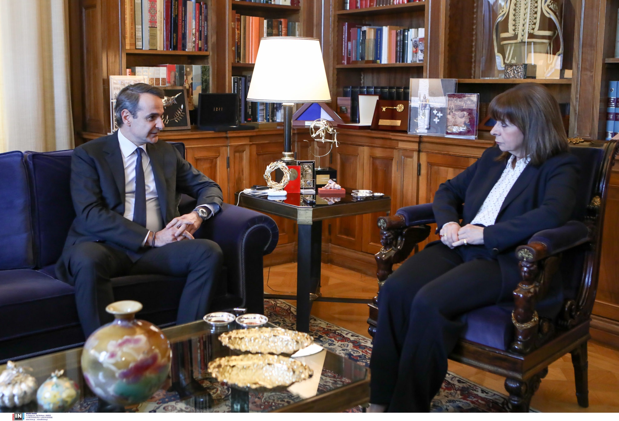 Στις 11 το πρωί η συνάντηση Μητσοτάκη - Σακελλαροπούλου