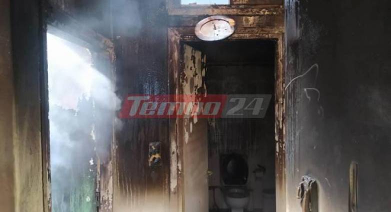 Φωτιά στο σπίτι του Κώστα Μάρκου στην Πάτρα