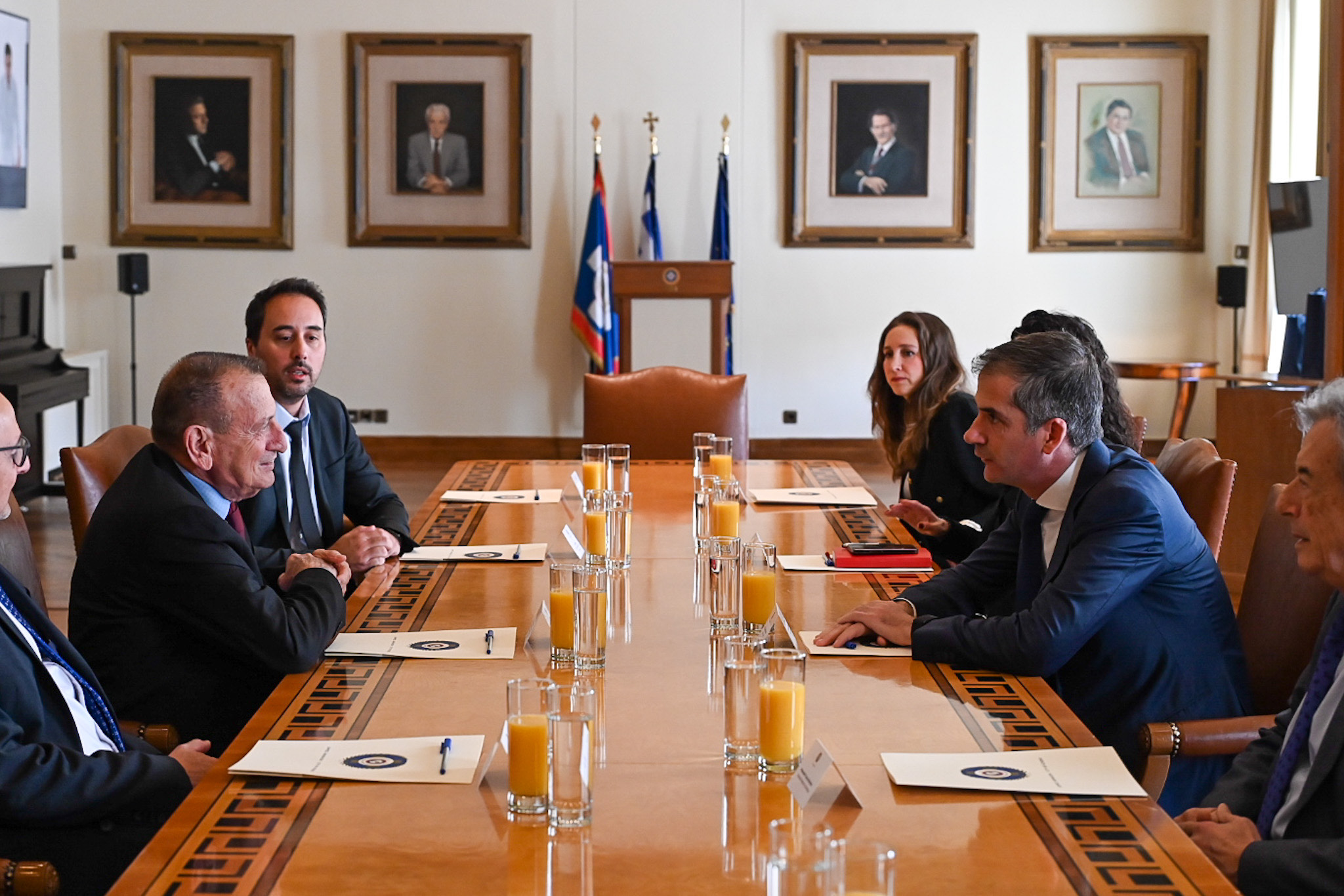 Συνάντηση του Δημάρχου Αθηναίων Κ. Μπακογιάννη με τον Δήμαρχο του Τελ Αβίβ Ron Huldai