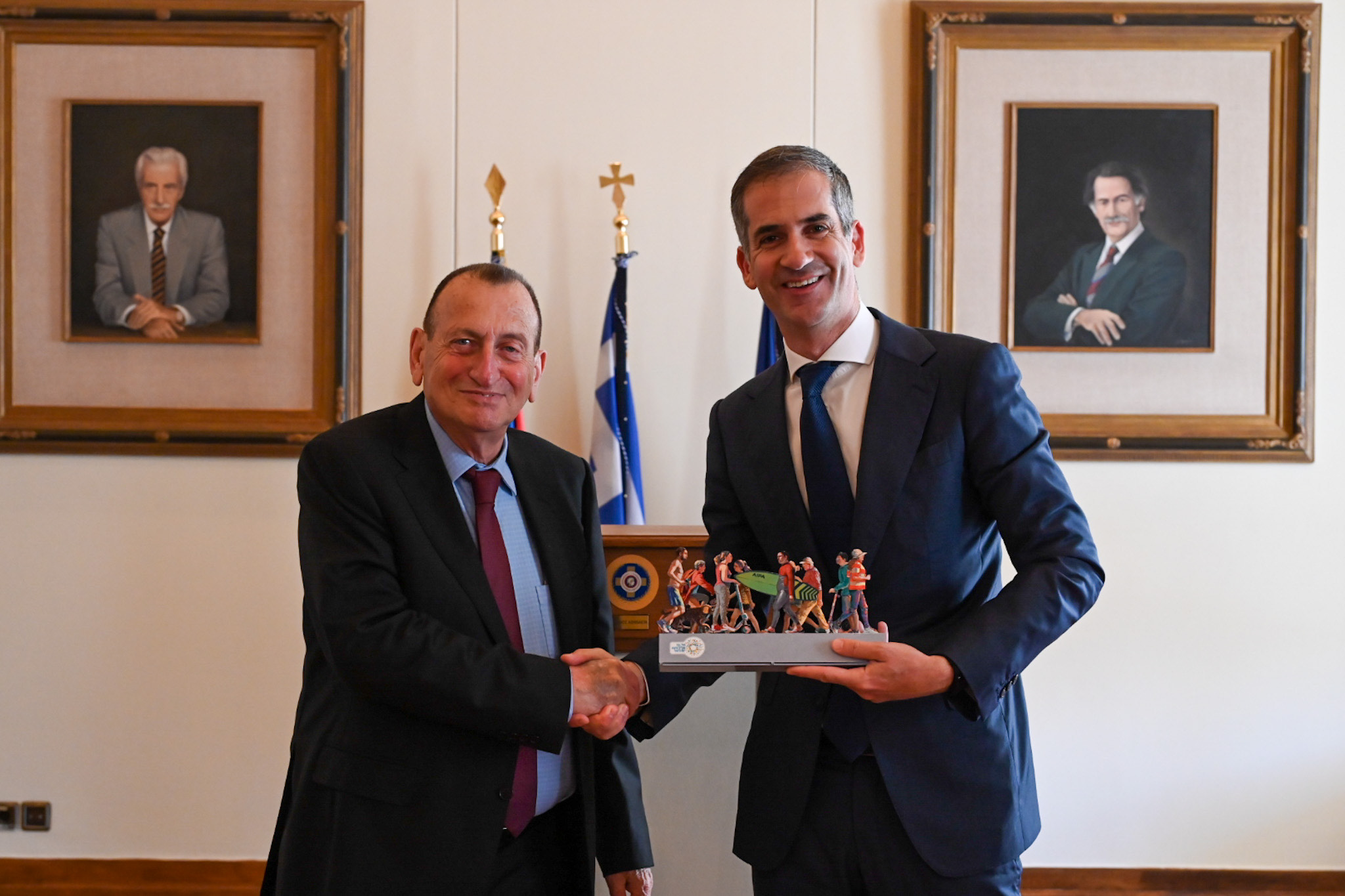 Συνάντηση του Δημάρχου Αθηναίων Κ. Μπακογιάννη με τον Δήμαρχο του Τελ Αβίβ Ron Huldai