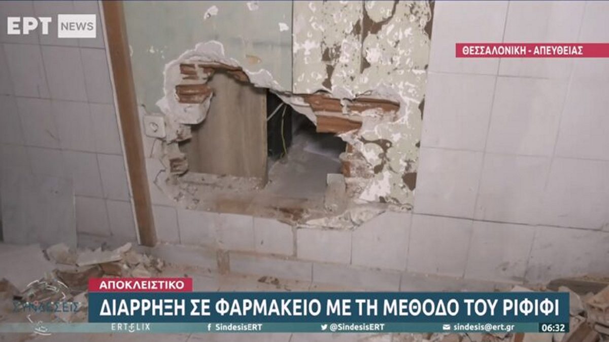 Θεσσαλονίκη: Ριφιφί σε φαρμακείο
