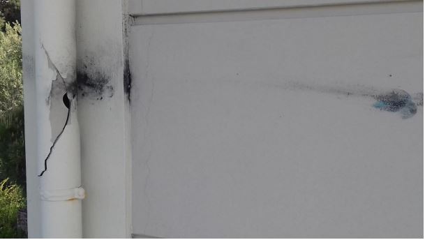 Ζημιές από ρουκετοπόλεμο στην Χίο