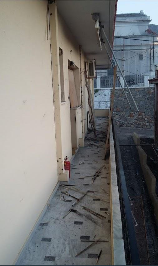 Ζημιές από ρουκετοπόλεμο στην Χίο