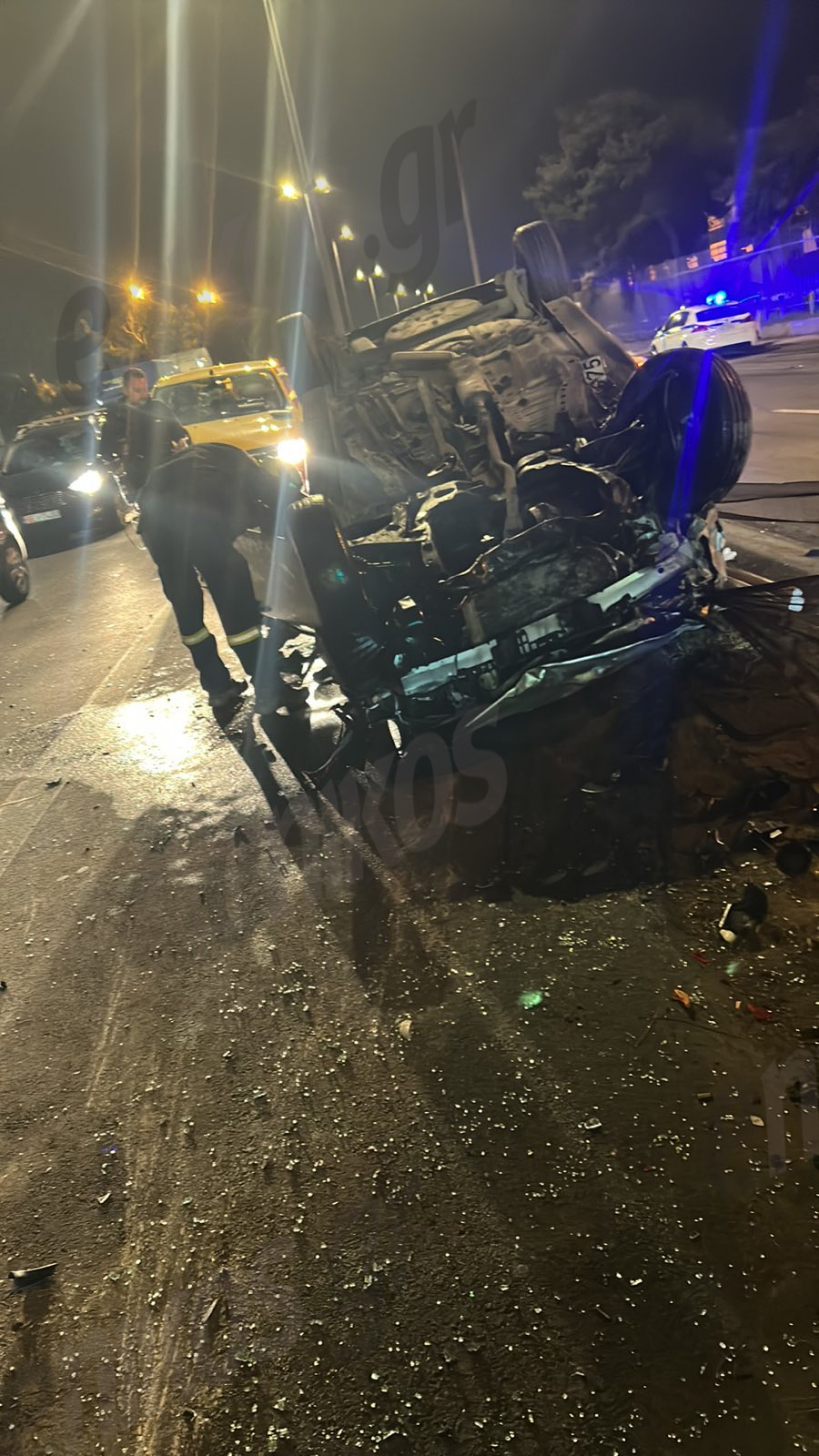 τροχαίο στον Σκαραμαγκά