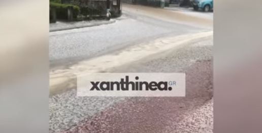 Κακοκαιρία: Έστρωσε χαλάζι στην ορεινή Ξάνθη – ΒΙΝΤΕΟ
