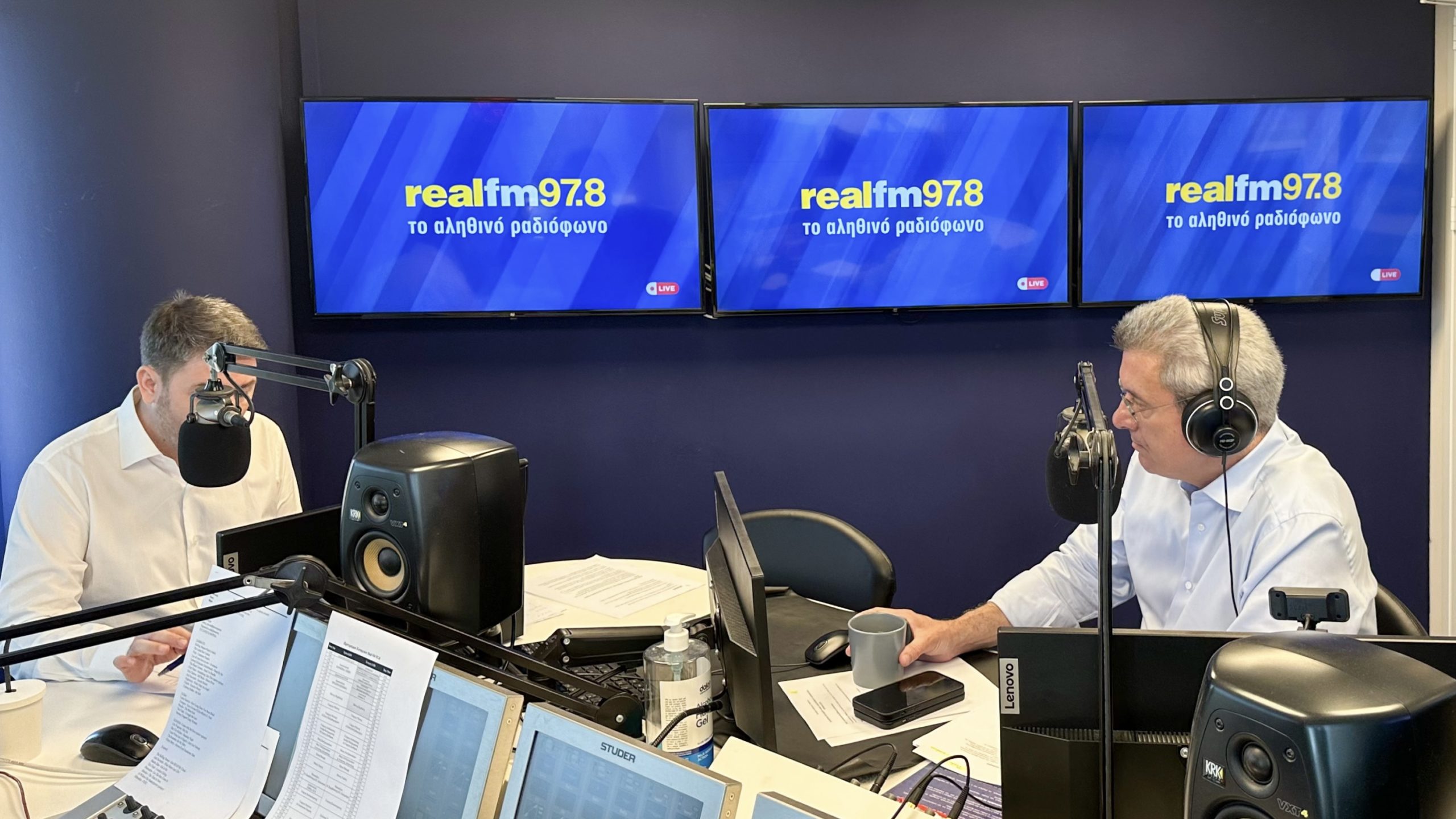 Ο Νίκος Ανδρουλάκης στο στούντιο του Realfm 97,8: Όχι σε κυβέρνηση ειδικού σκοπού – Τι είπε για Μητσοτάκη και Τσίπρα