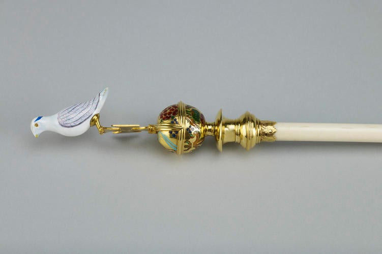 Ivory Rod with Dove Καμίλα βασιλιάς Κάρολος