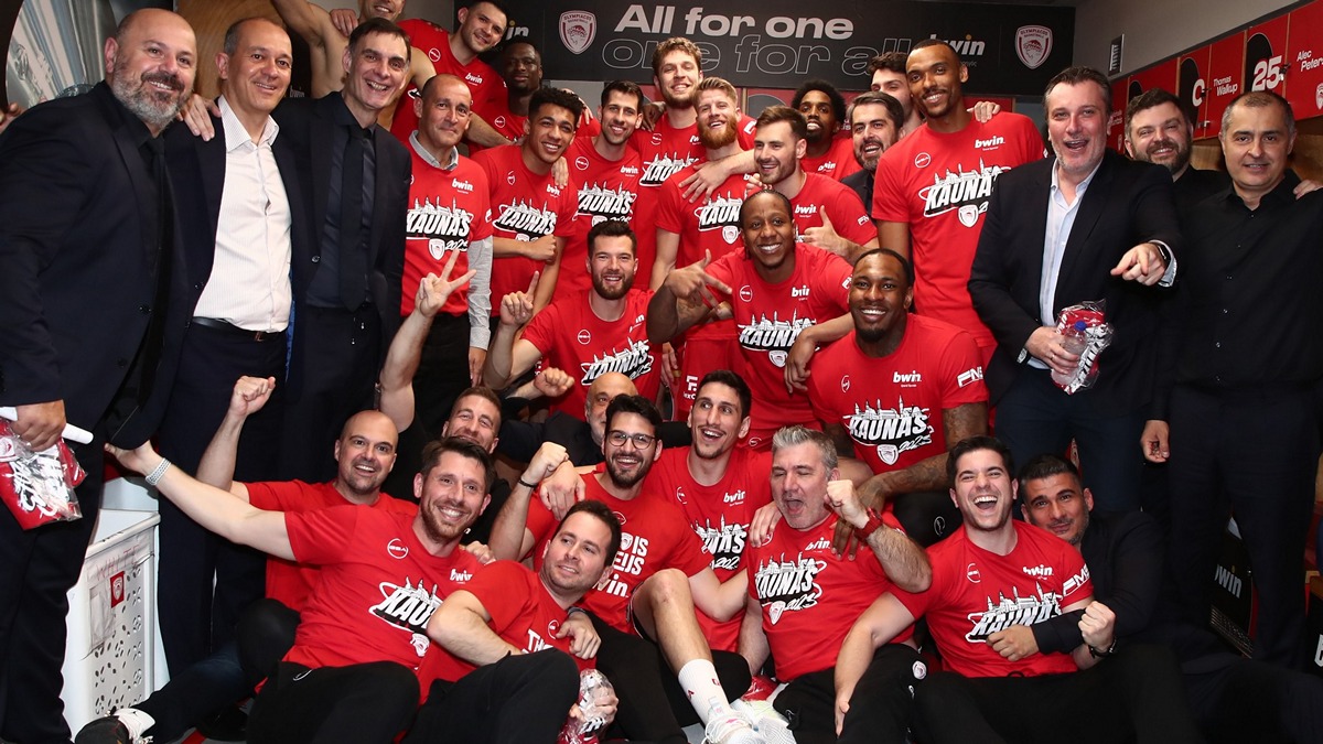 Ολυμπιακός: Η Ομοσπονδία Καλαθοσφαίρισης συνεχάρη την «ερυθρόλευκη» ΚΑΕ για την πρόκριση στο F4 του Κάουνας