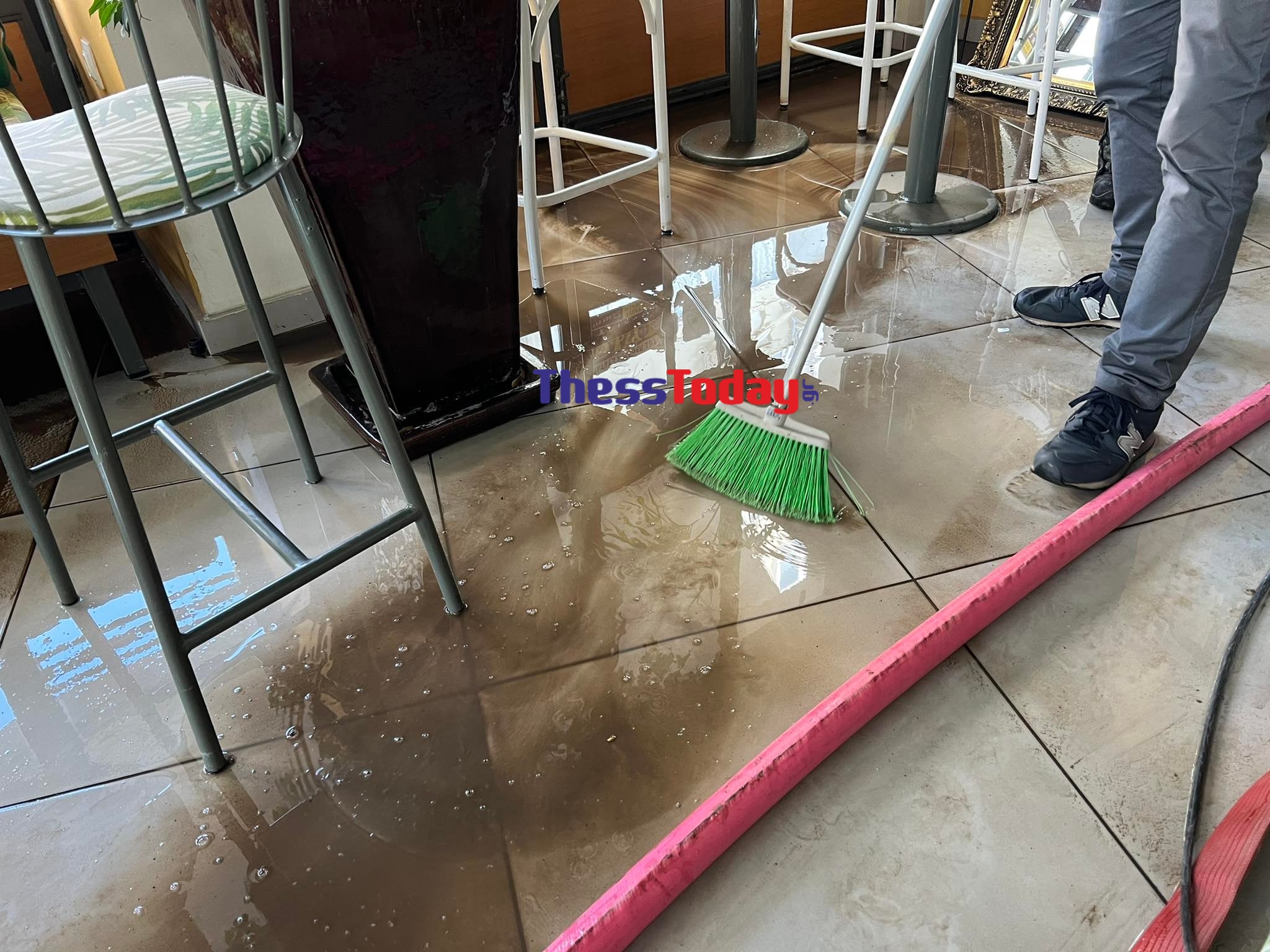 Έσπασε αγωγός στην Θεσσαλονίκη