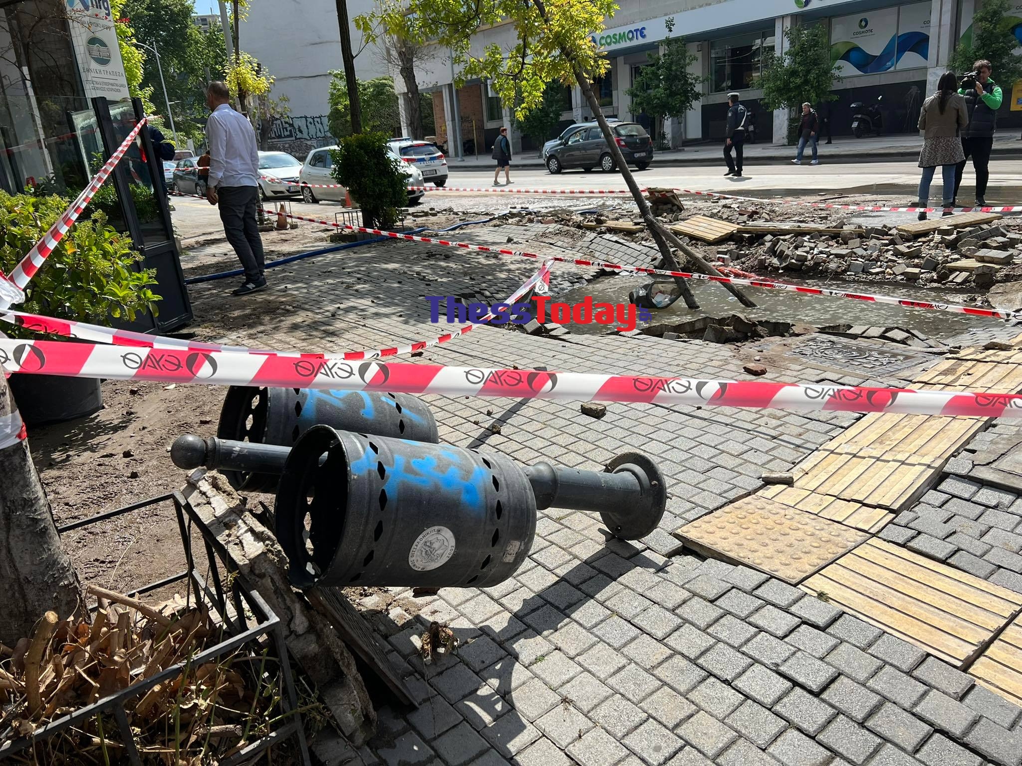 Έσπασε αγωγός στην Θεσσαλονίκη