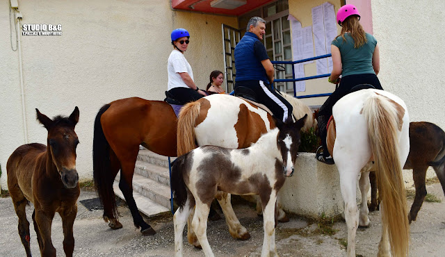 Εκλογές 2023 – Ναύπλιο: Πήγε να ψηφίσει με… άλογο και γαϊδούρι