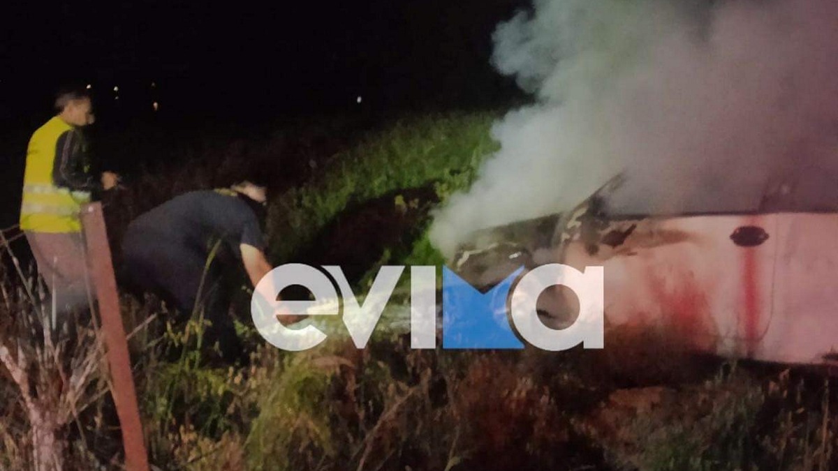 Εύβοια: Αυτοκίνητο στον Μαλακόντα Ερέτριας «λαμπάδιασε» μόλις ο οδηγός το έβαλε μπροστά