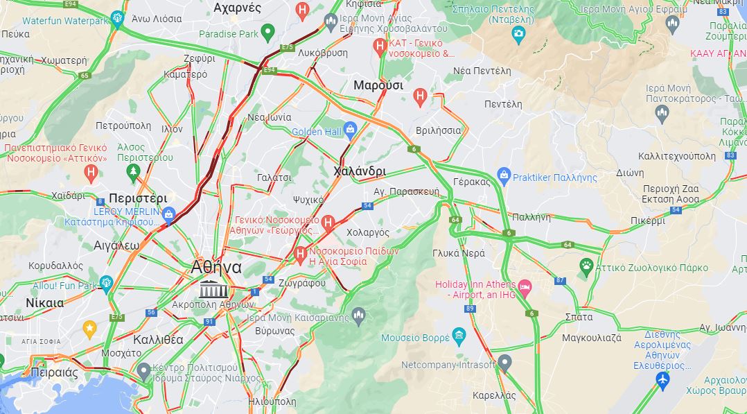 χάρτης κίνησης