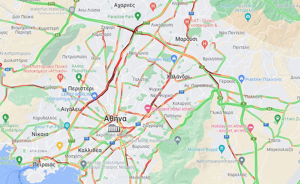 Ο χάρτης της κίνησης