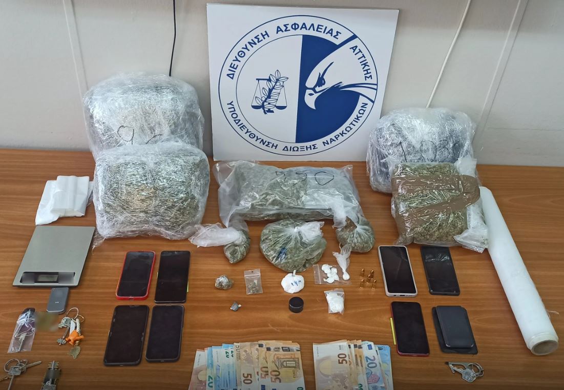 Ωρωπός: Συνελήφθησαν έξι άτομα για διακίνηση κοκαΐνης και κάνναβης