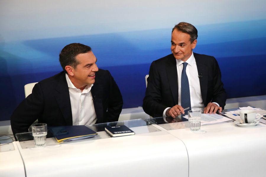 Μητσοτάκης Τσίπρας debate