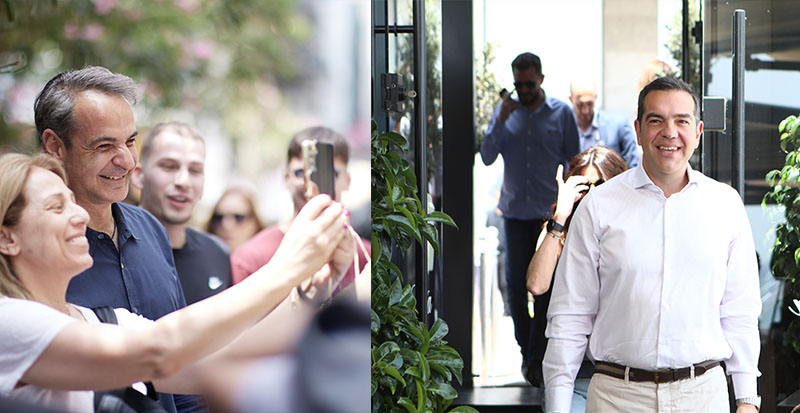 Εκλογές 2023: Βόλτες, selfies, μουσικές και μεζέδες για τους πολιτικούς αρχηγούς πριν από τις κάλπες – Τι είπαν στα «πηγαδάκια»