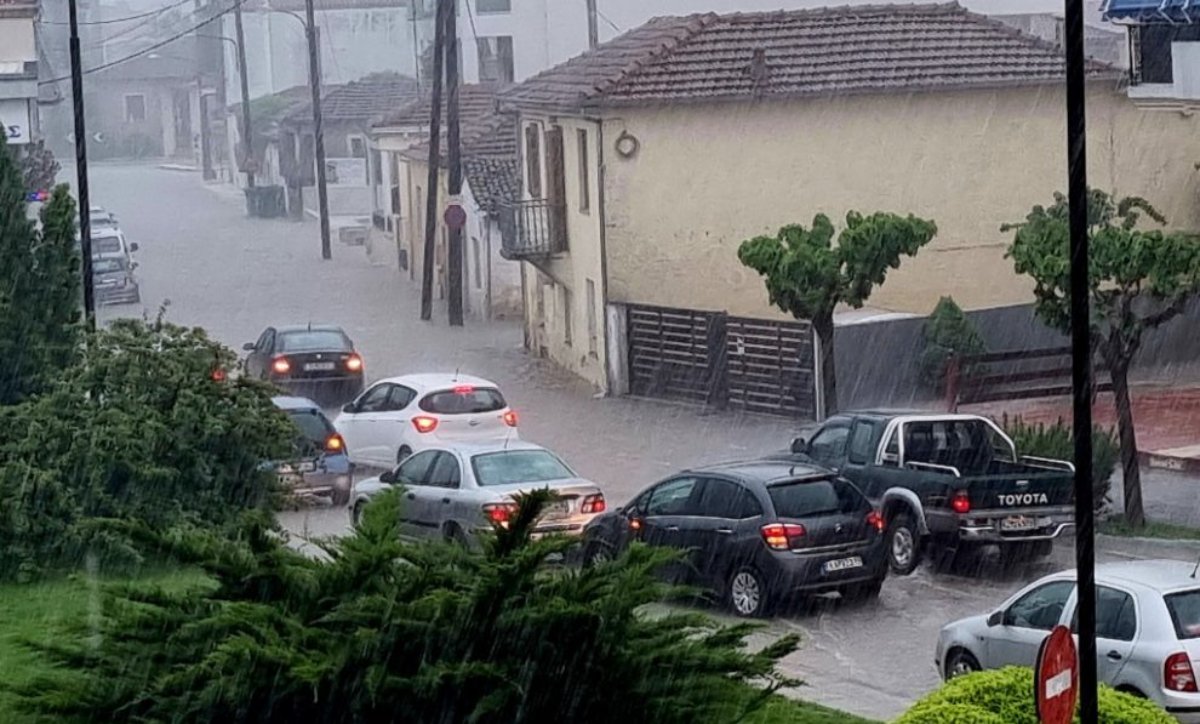 Τρίκαλα κακοκαιρία 