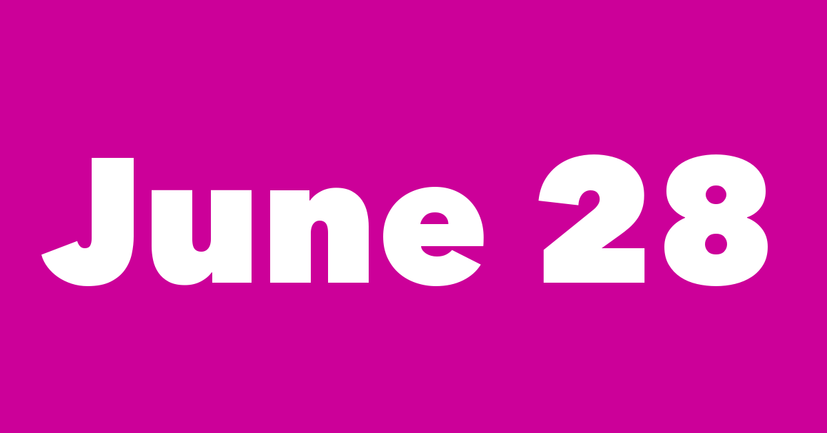 Σαν σήμερα 28 Ιουνίου στην ιστορία της μουσικής