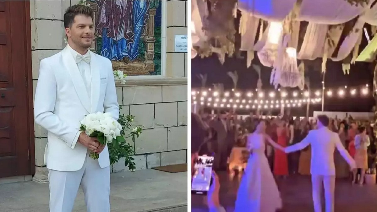 Λούκας Γιώρκας – Βασιλική Σαλαμπάση: Η είσοδος στο πάρτι του γάμου τους και το τραγούδι που ερμήνευσαν