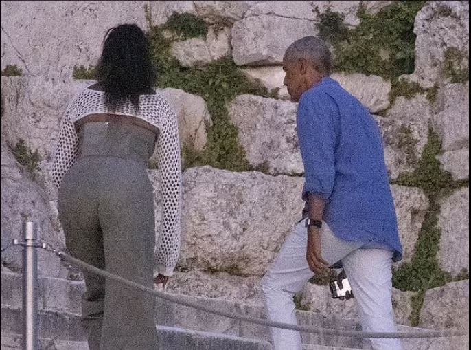 Μπαράκ και Μισέλ Ομπάμα στην Ακρόπολη