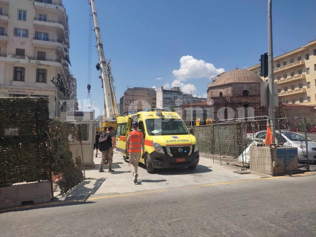 Θεσσαλονίκη: Ατύχημα στο εργοτάξιο του Μετρό – «Άκουσα μια κραυγή» λέει αυτόπτης μάρτυρας