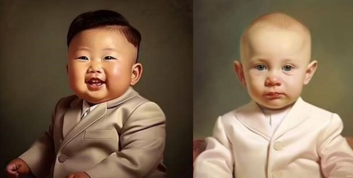 Κιμ Γιονγκ Ουν Βλαντίμιρ Πούτιν μωρά