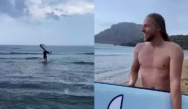 Ρόδος: ΒΙΝΤΕΟ-ντοκουμέντο με τον άτυχο Βρετανό λίγο πριν χτυπηθεί από κεραυνό