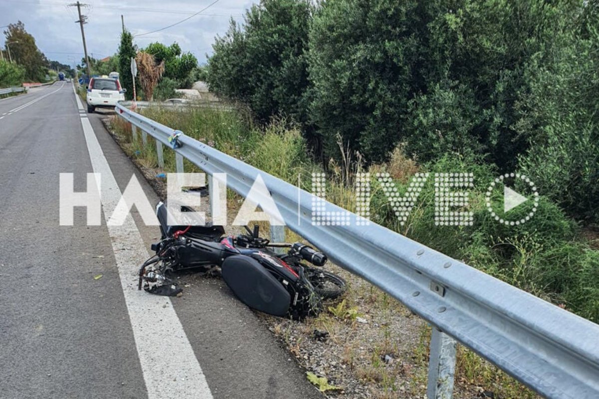 Τροχαίο στην Ηλεία: Μηχανή εξετράπη της πορείας της στο Θολό – Νεκρός ο 19χρονος οδηγός – ΦΩΤΟ
