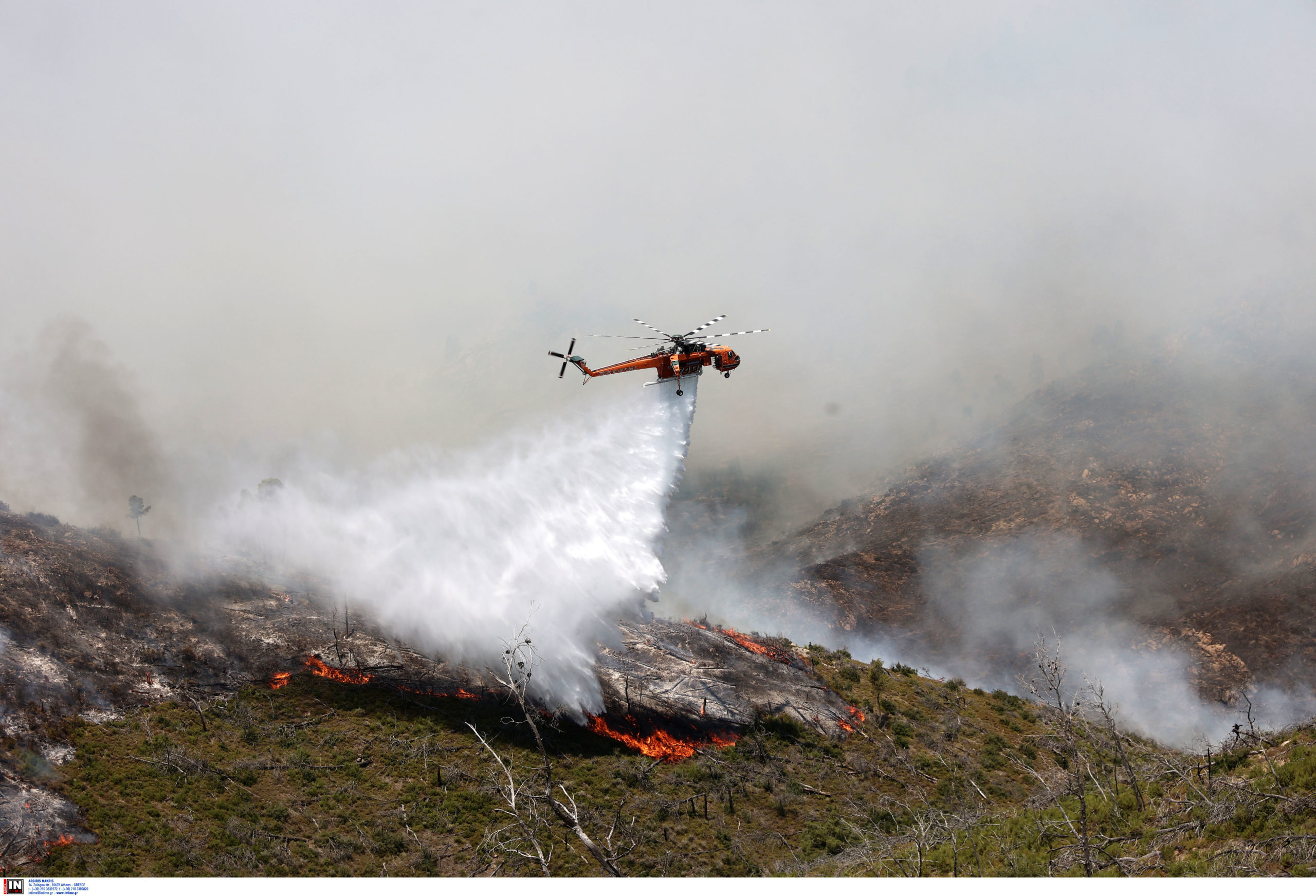 Καύσωνας: Πολύ υψηλός κίνδυνος φωτιάς σε 7 περιφέρειες – Ο χάρτης και οι οδηγίες από την Πολιτική Προστασία