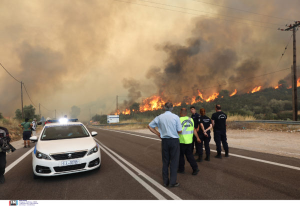 Φωτιά στην Μάνδρα