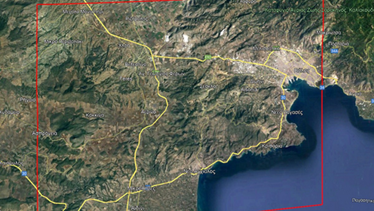 Ενεργοποιήθηκε η Υπηρεσία Copernicus για τη φωτιά στη Μαγνησία
