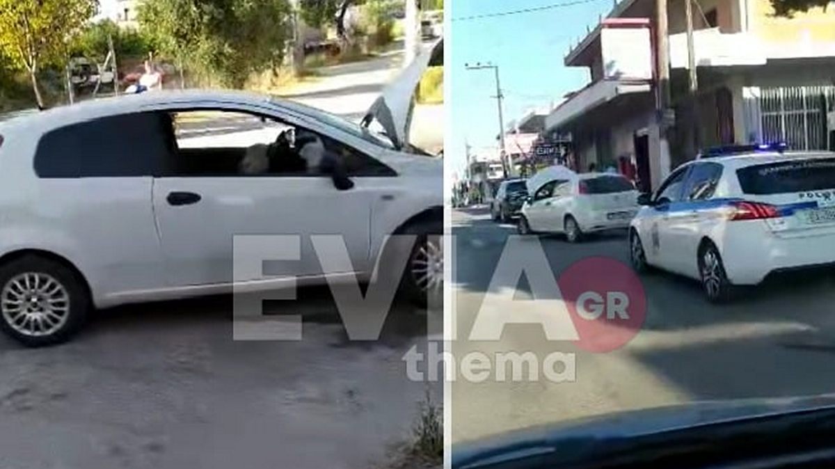 Χαλκίδα: Τροχαίο ατύχημα στο κέντρο του Βασιλικού – Εγκλωβίστηκε ηλικιωμένη