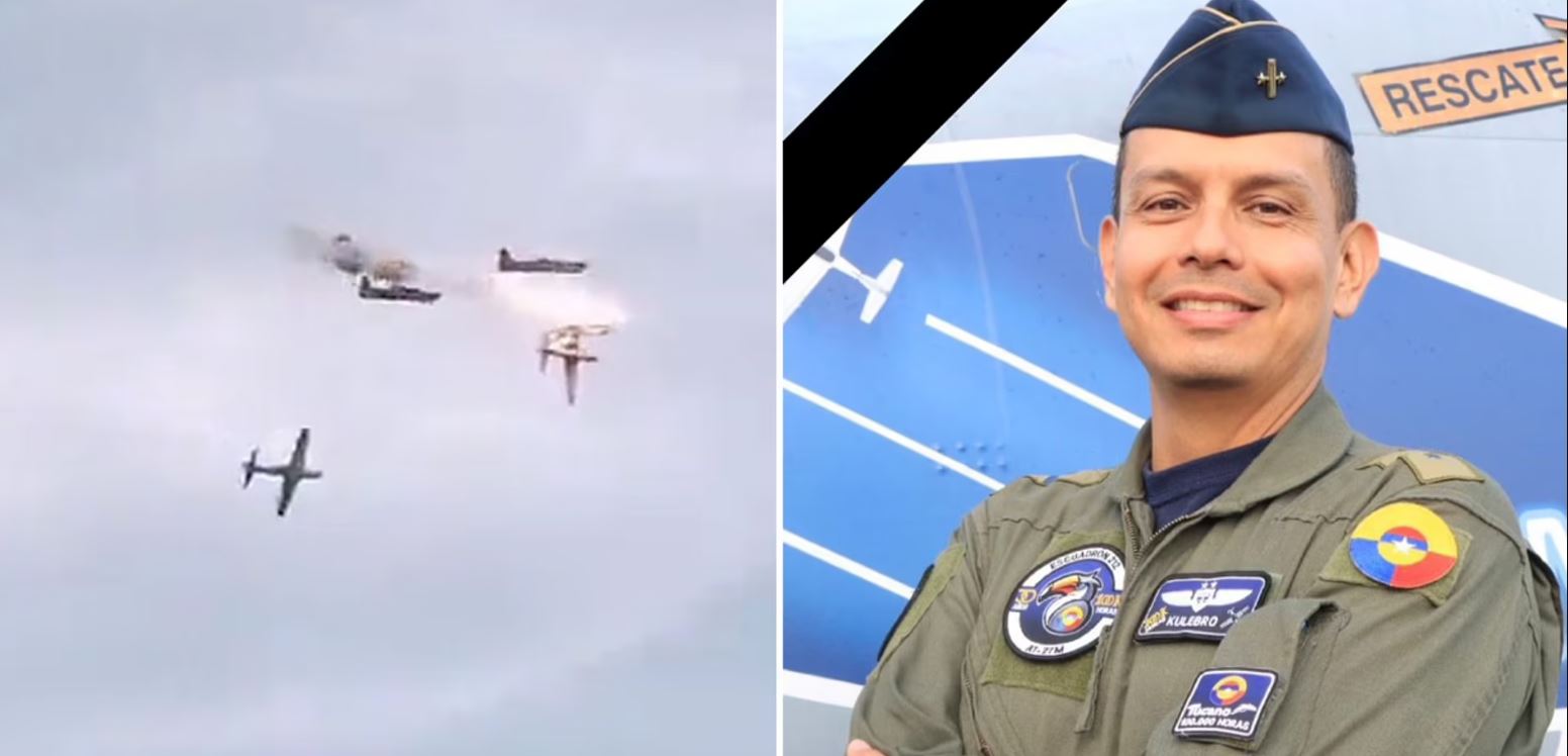 Κολομβία: Η στιγμή της σύγκρουσης 2 μαχητικών αεροσκαφών