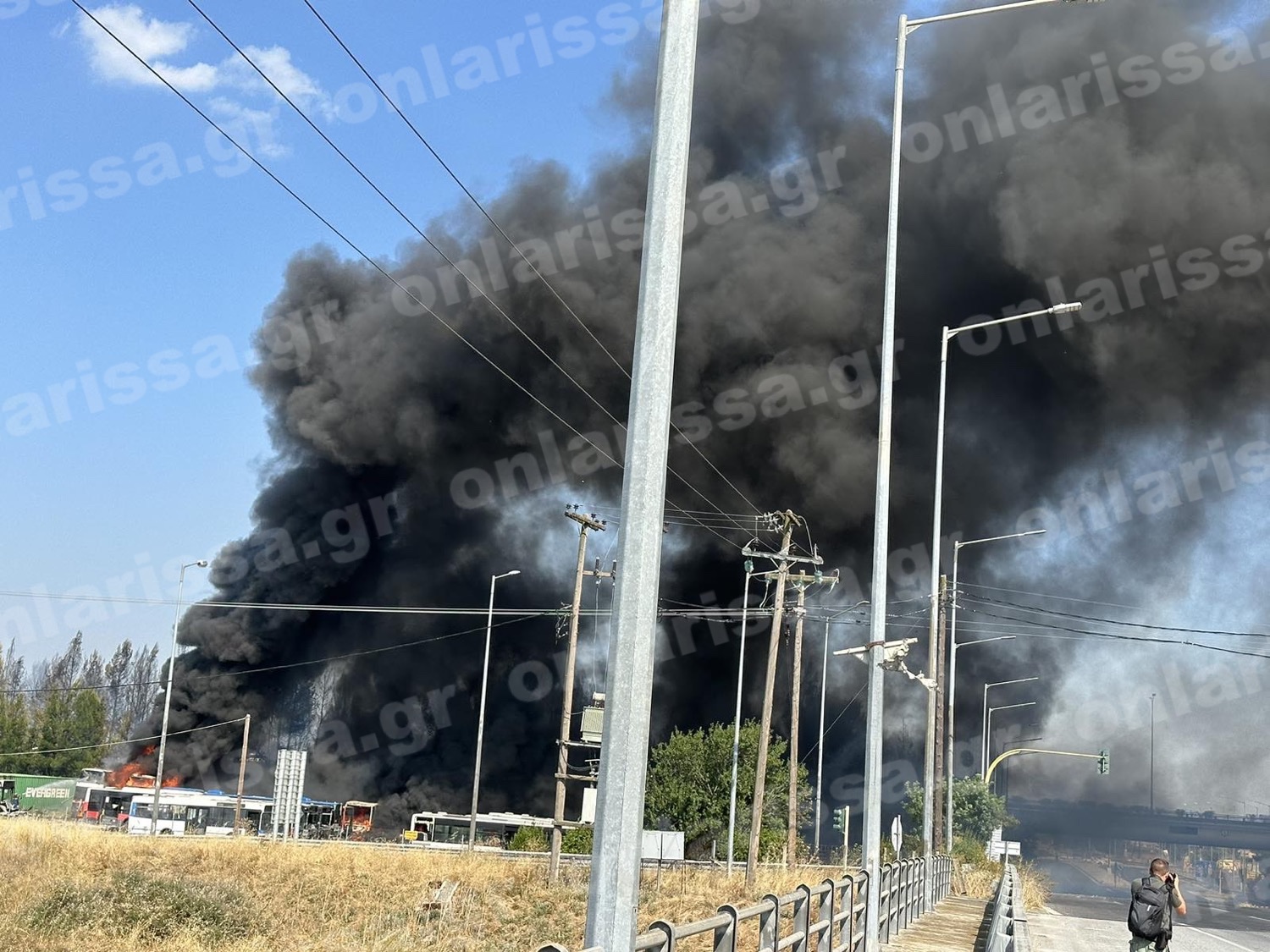 Φωτιά Λάρισα